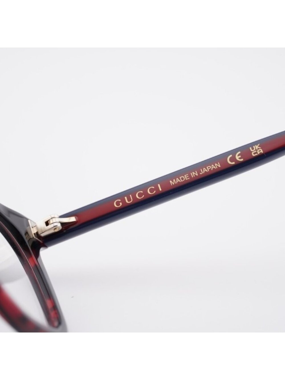 Gucci GG1864O 003 Eyeglasses Red Havana 50mm Square Frame - Picture 4 of 12